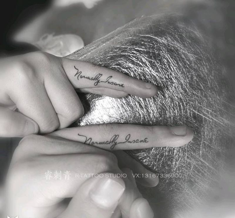 英文字母纹身图片