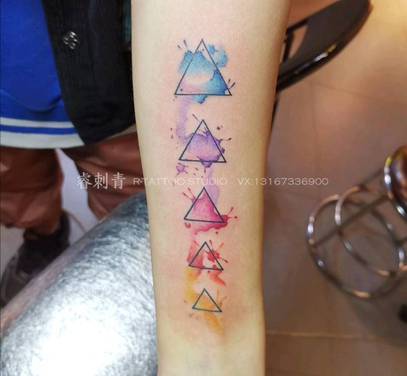 水彩纹身图片