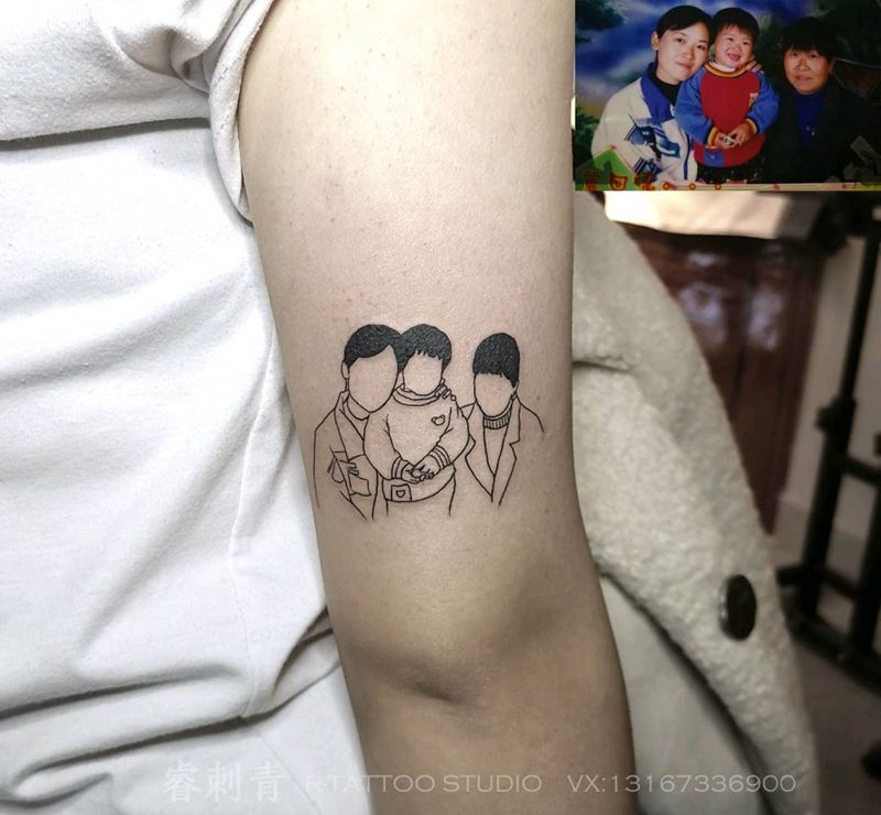 纪念照片纹身图片_手部纹身图案