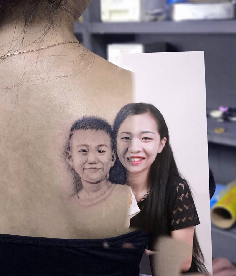 人物肖像纹身图片