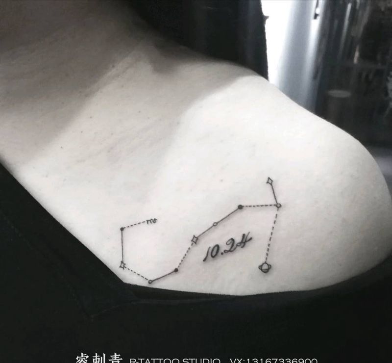 天蝎座纹身图片