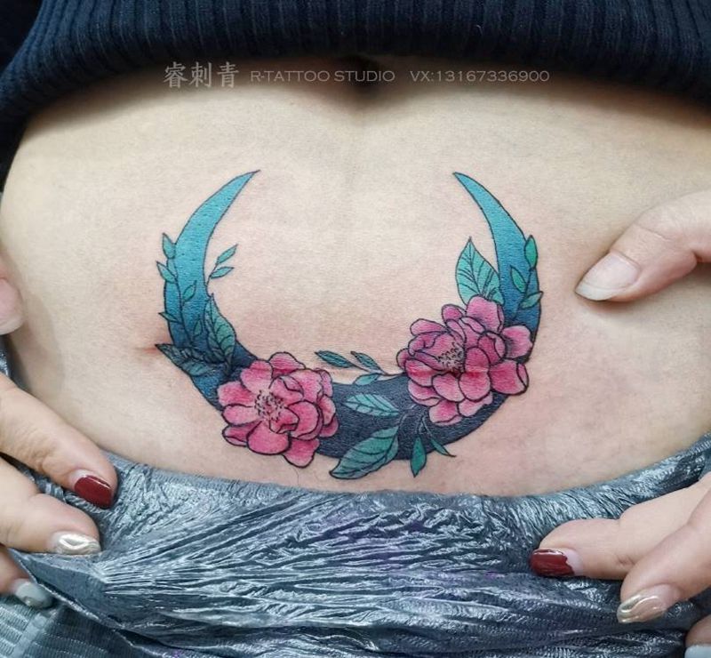 疤痕遮盖纹身图片