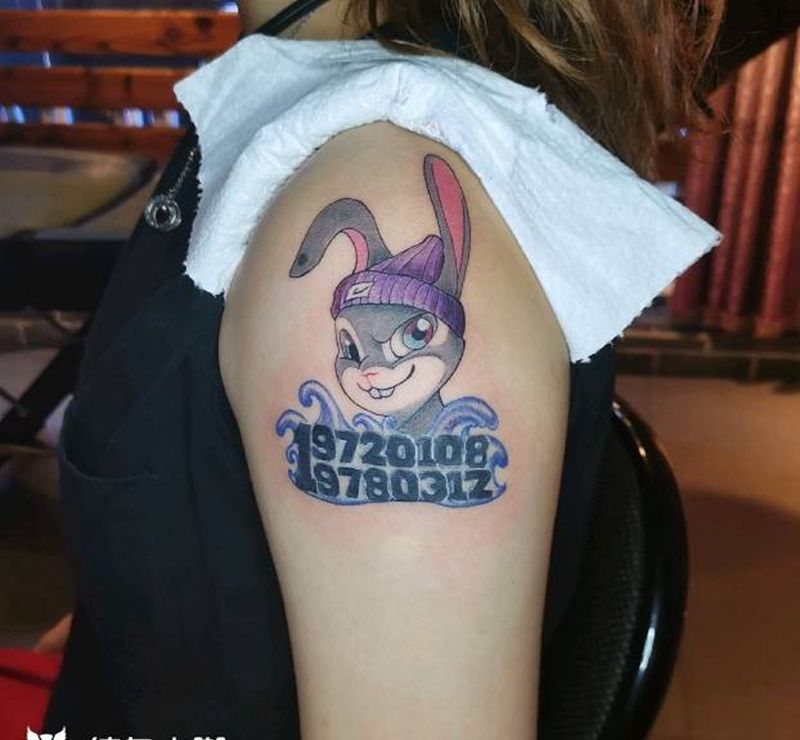 旧纹身添加纹身图片_New School纹身图案