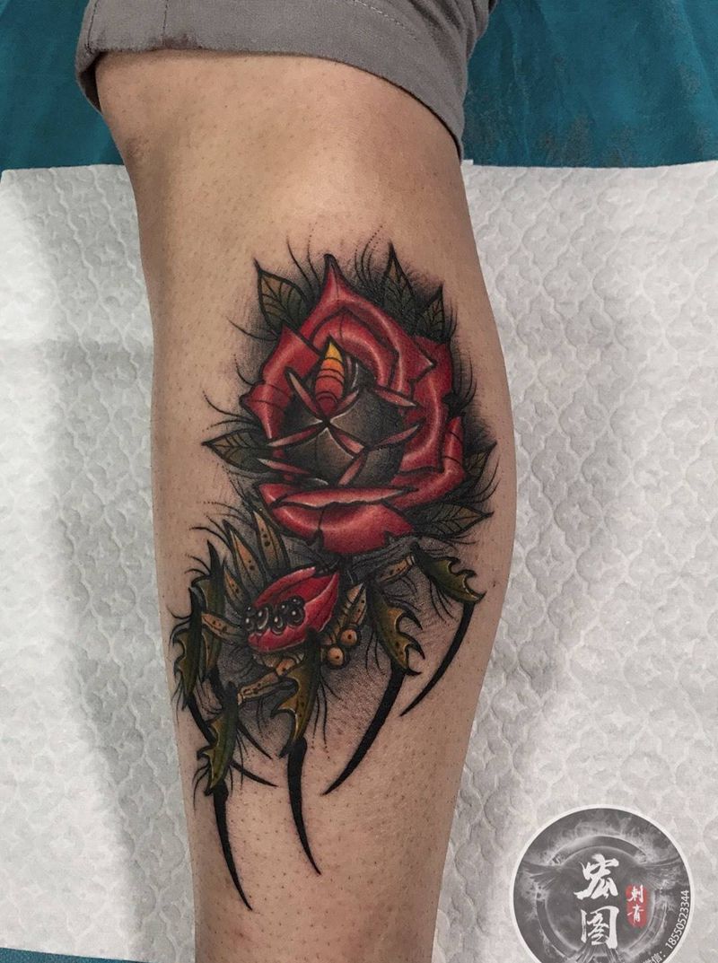 school纹身图片_腿部脚部New SchoolOld School纹身图案