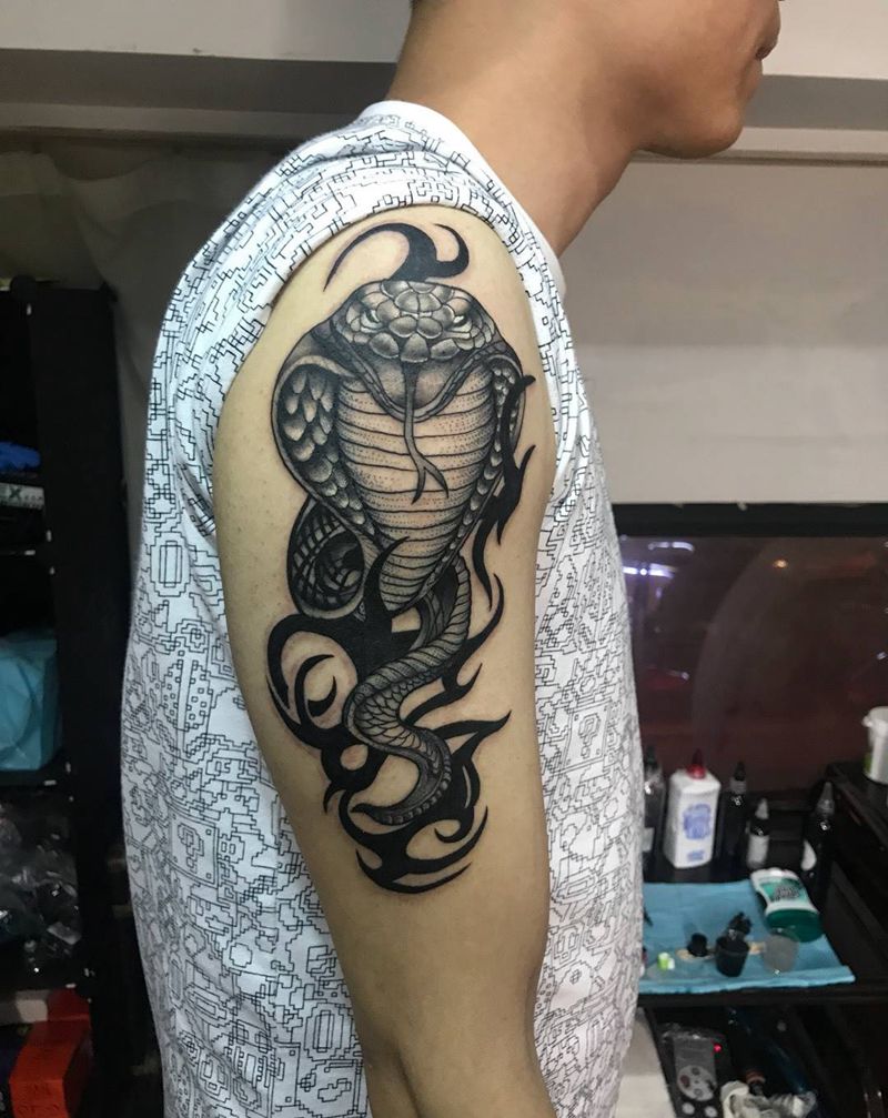 眼镜蛇纹身图片