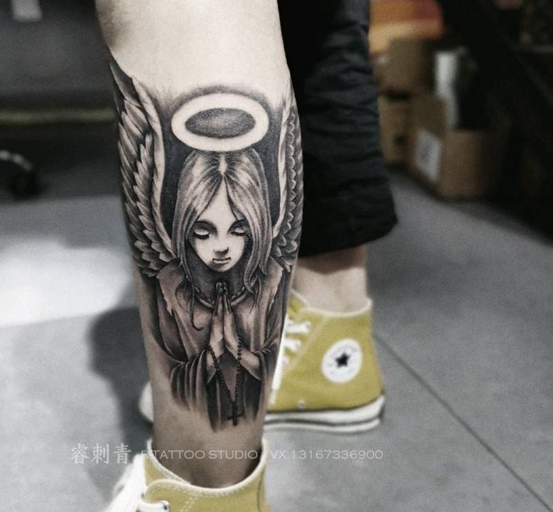 天使纹身图片
