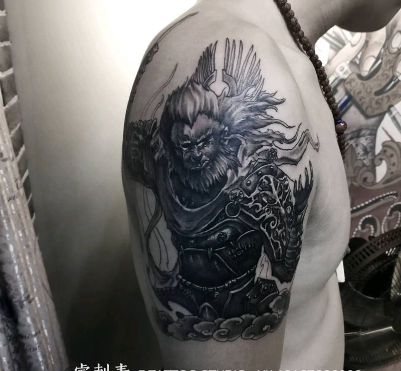 暗黑斗战佛纹身图片