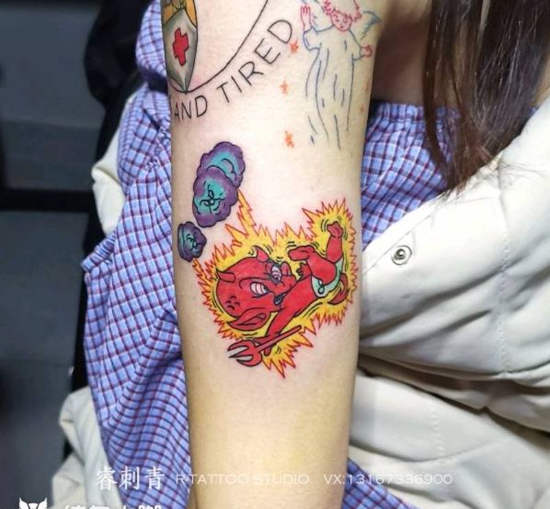 小恶魔纹身图片