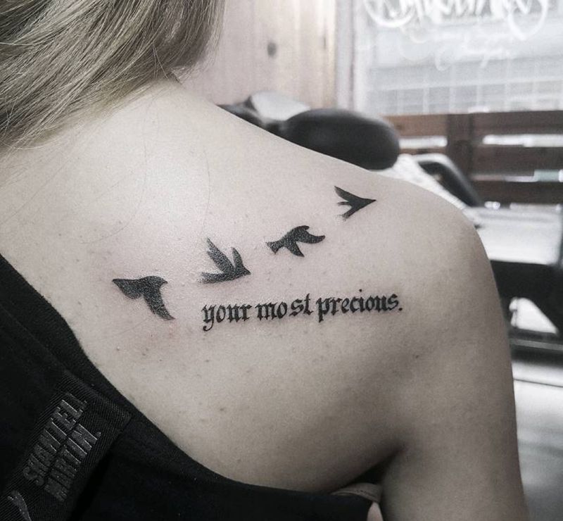 小清新纹身图片_水墨纹身图案