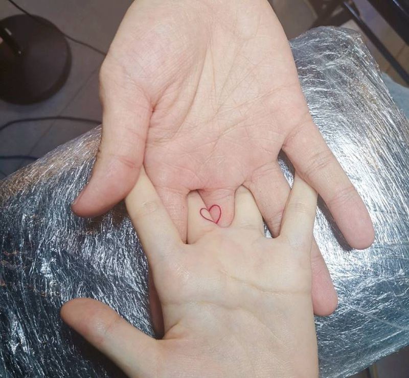 情侣纹身纹身图片_几何纹身图案