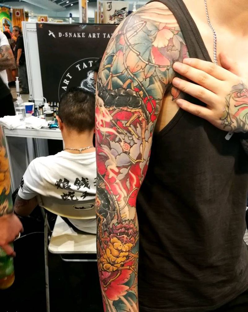 香港展会上的部分作品纹身图片
