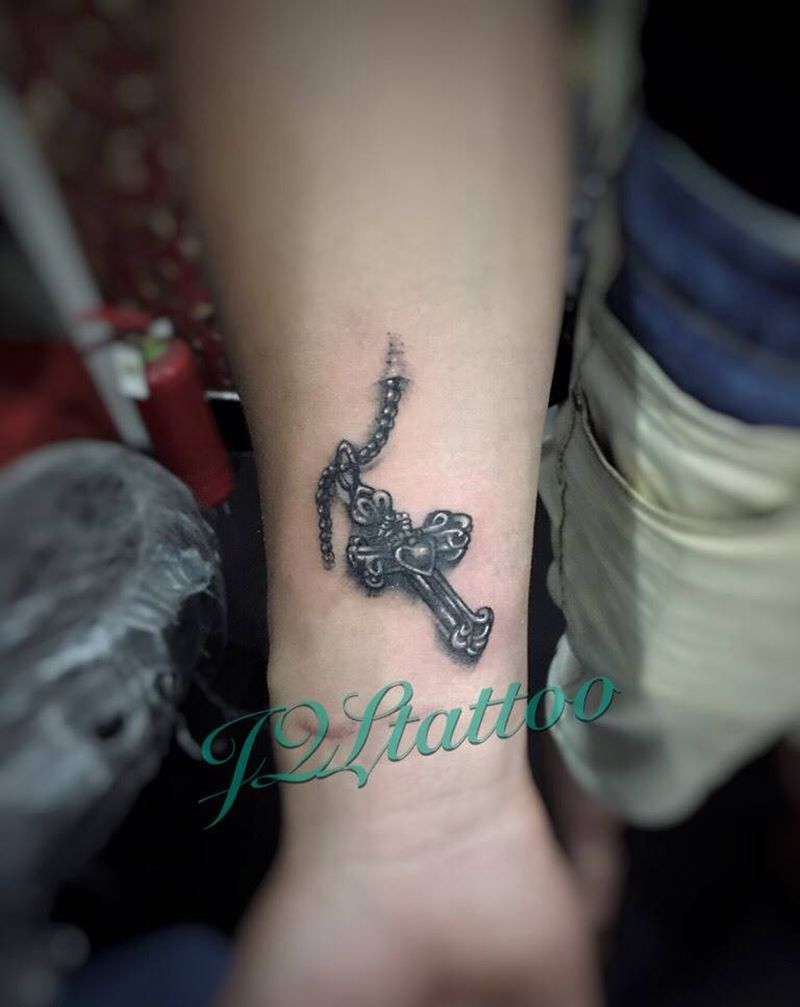 一组小图纹身图片_成品手臂腿部清新动物几何植物纹身图案