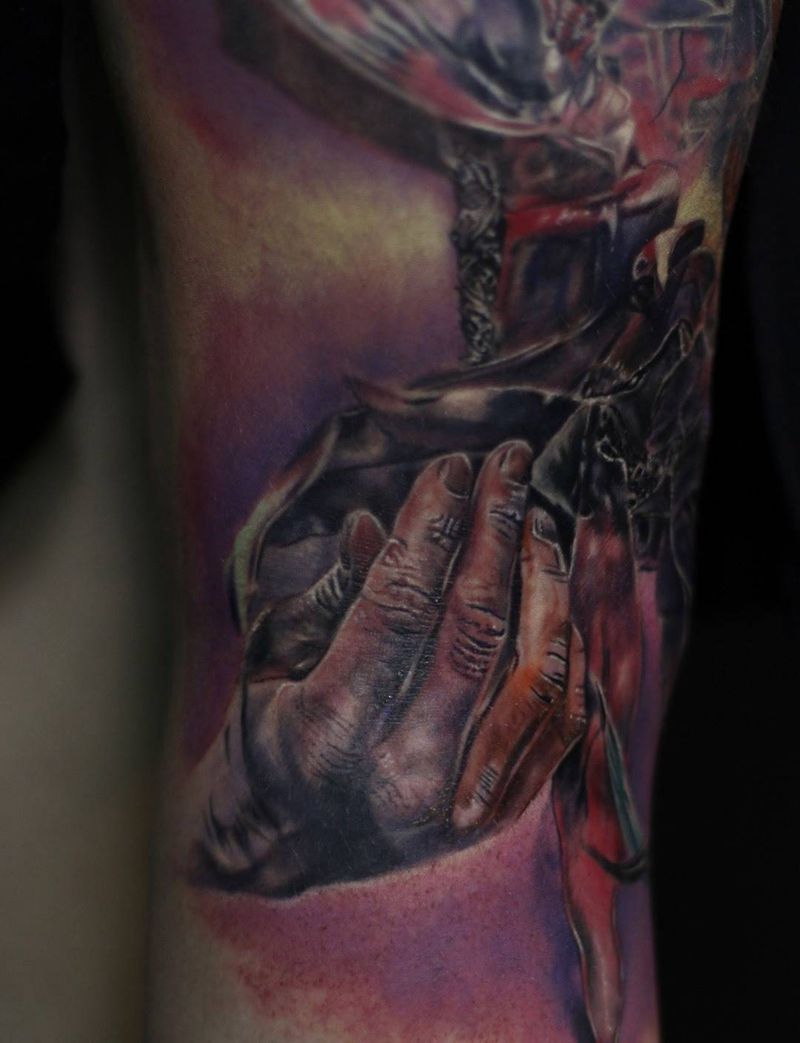 奇幻手纹身图片