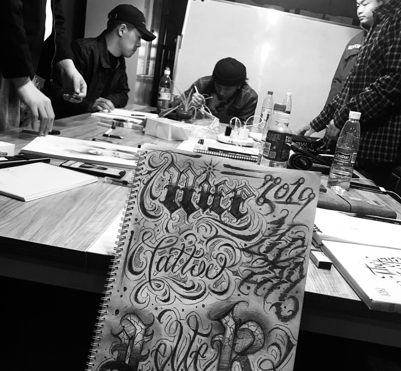 记录纹身图片_花体字纹身图案