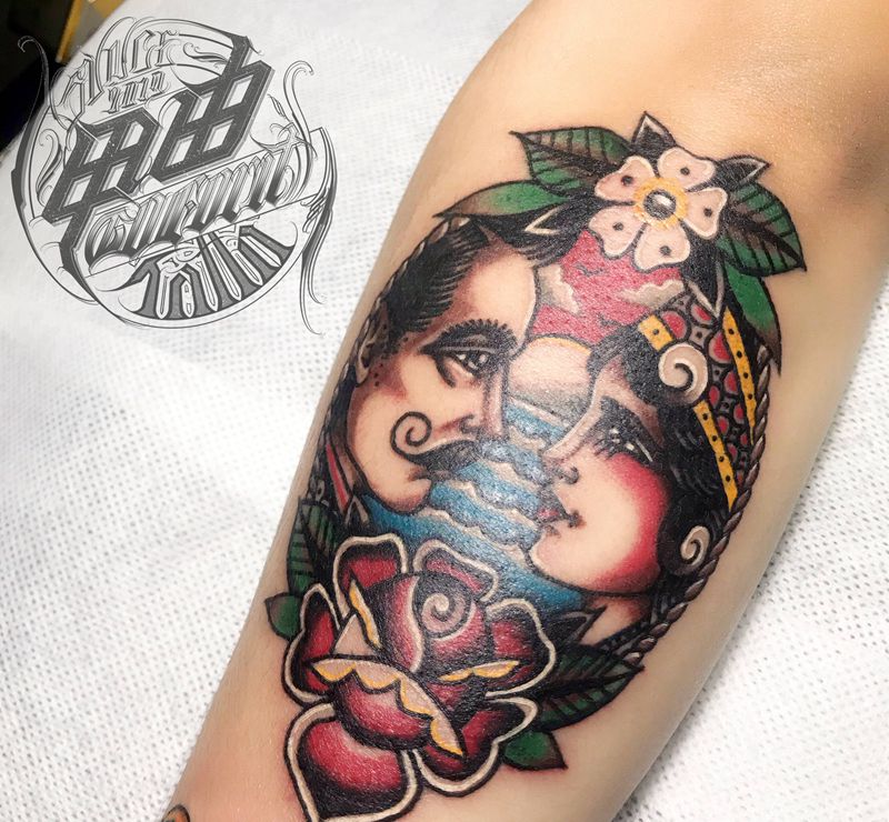 ❤️纹身图片_手臂Old School纹身图案