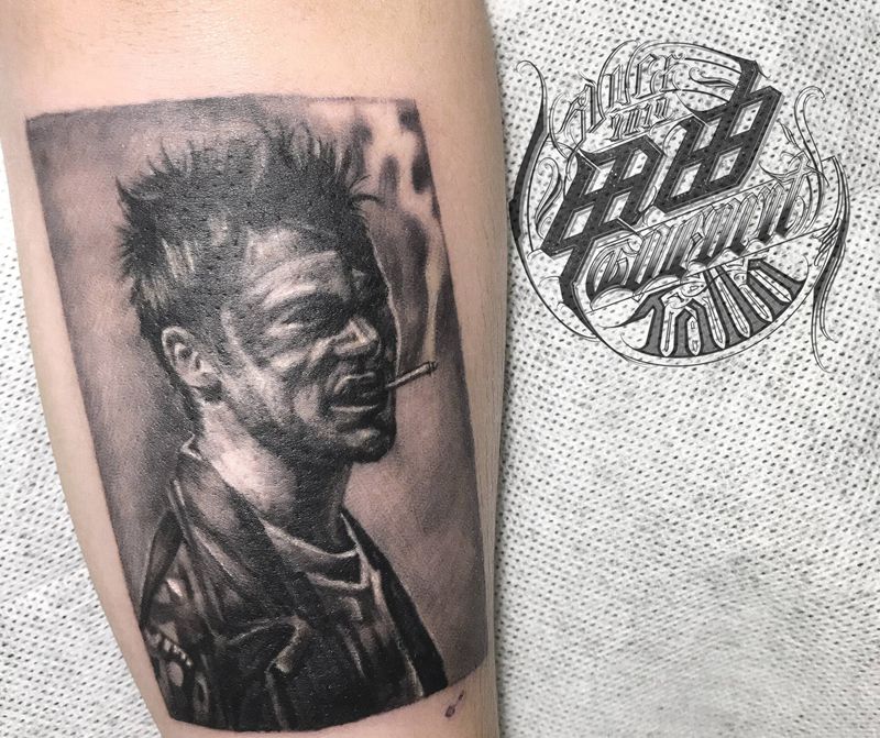 电影画面纹身图片_手臂欧美写实纹身图案