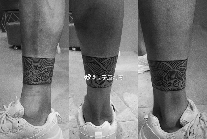 遮盖疤痕纹身图片_腿部纹身图案