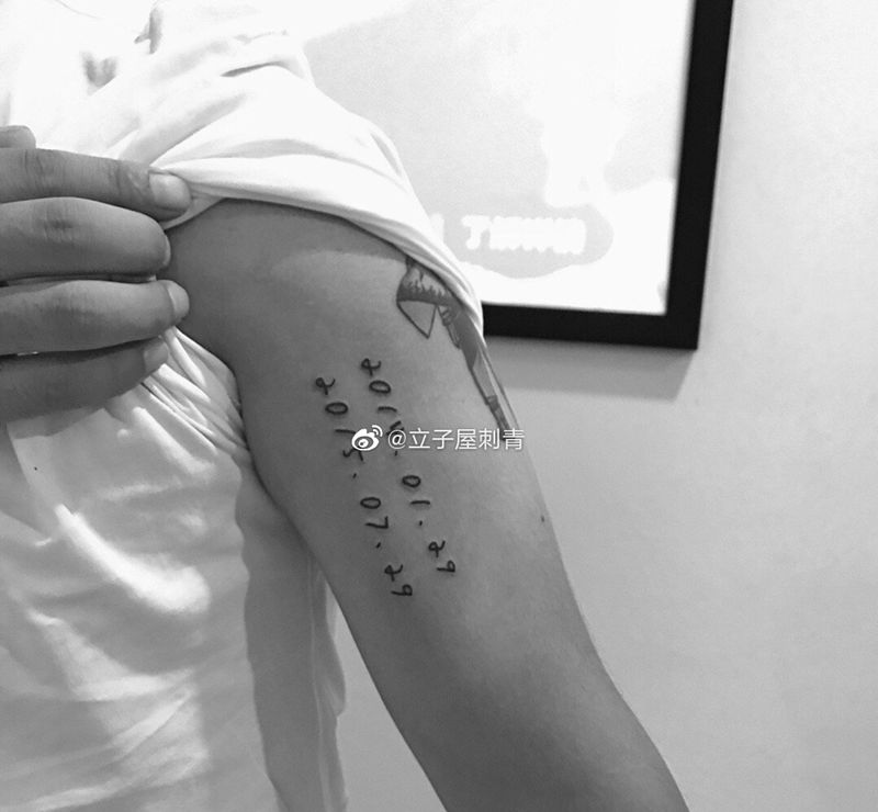 数字纹身图片_手臂纹身图案