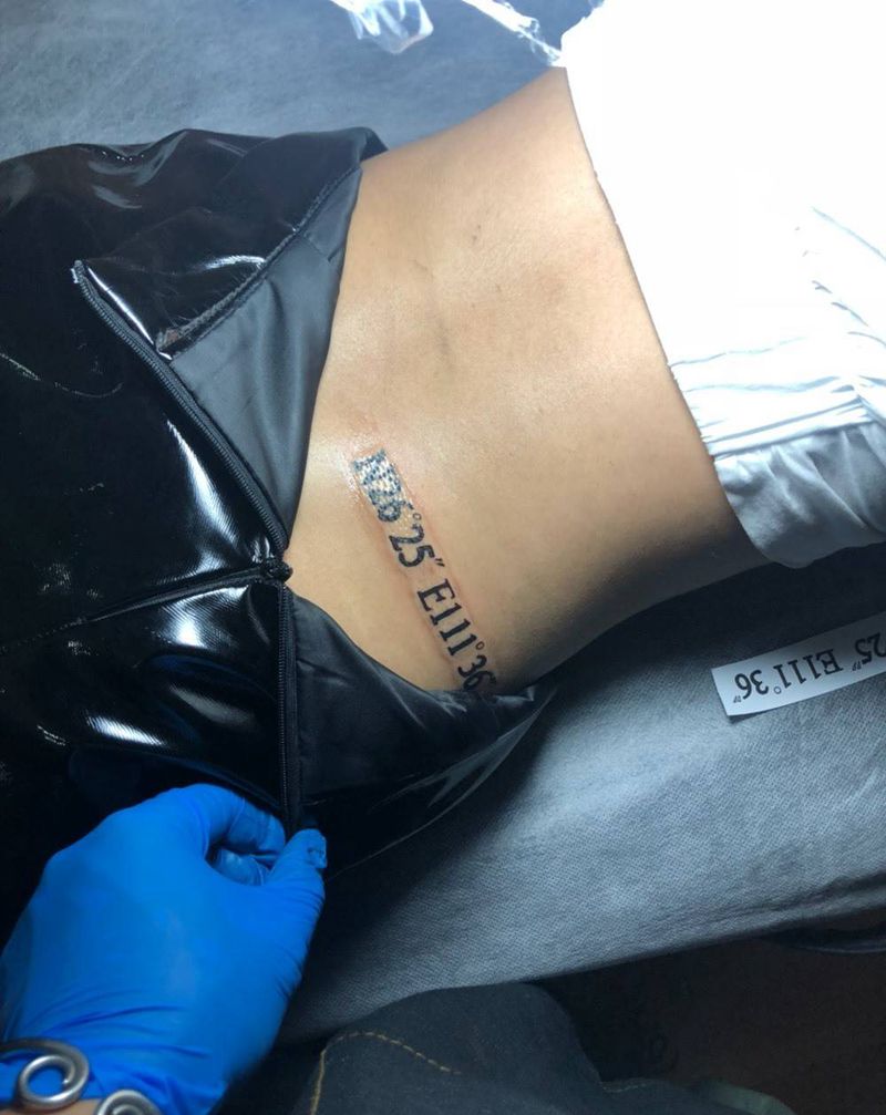 坐标“永州”纹身图片