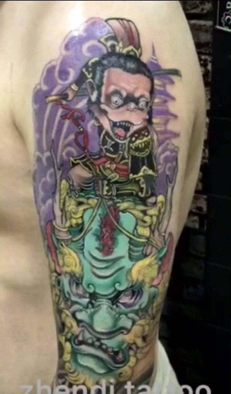 new传统哈哈纹身图片