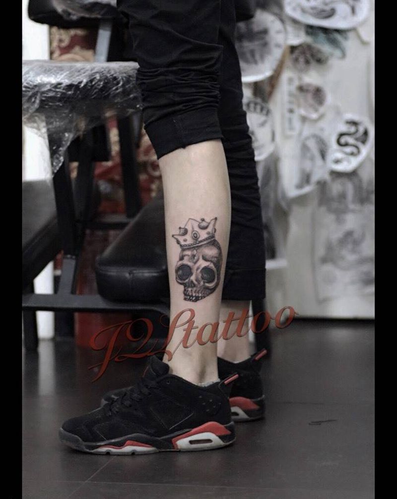 小图纹身图片_腿部纹身图案