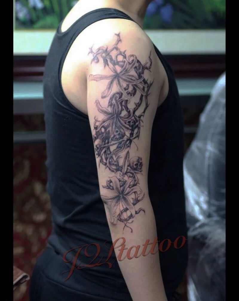 花臂纹身图片_手臂纹身图案