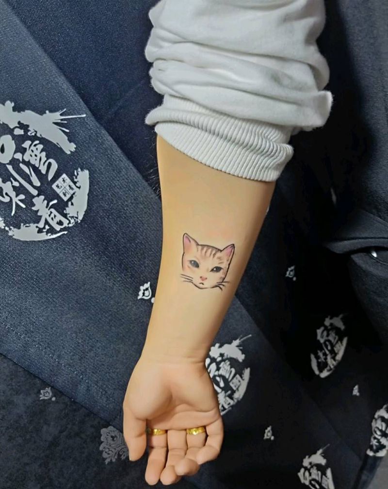 猫咪纹身图片