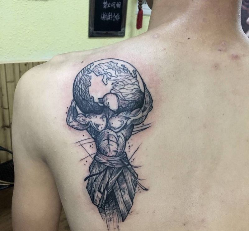 男人的力量纹身图片