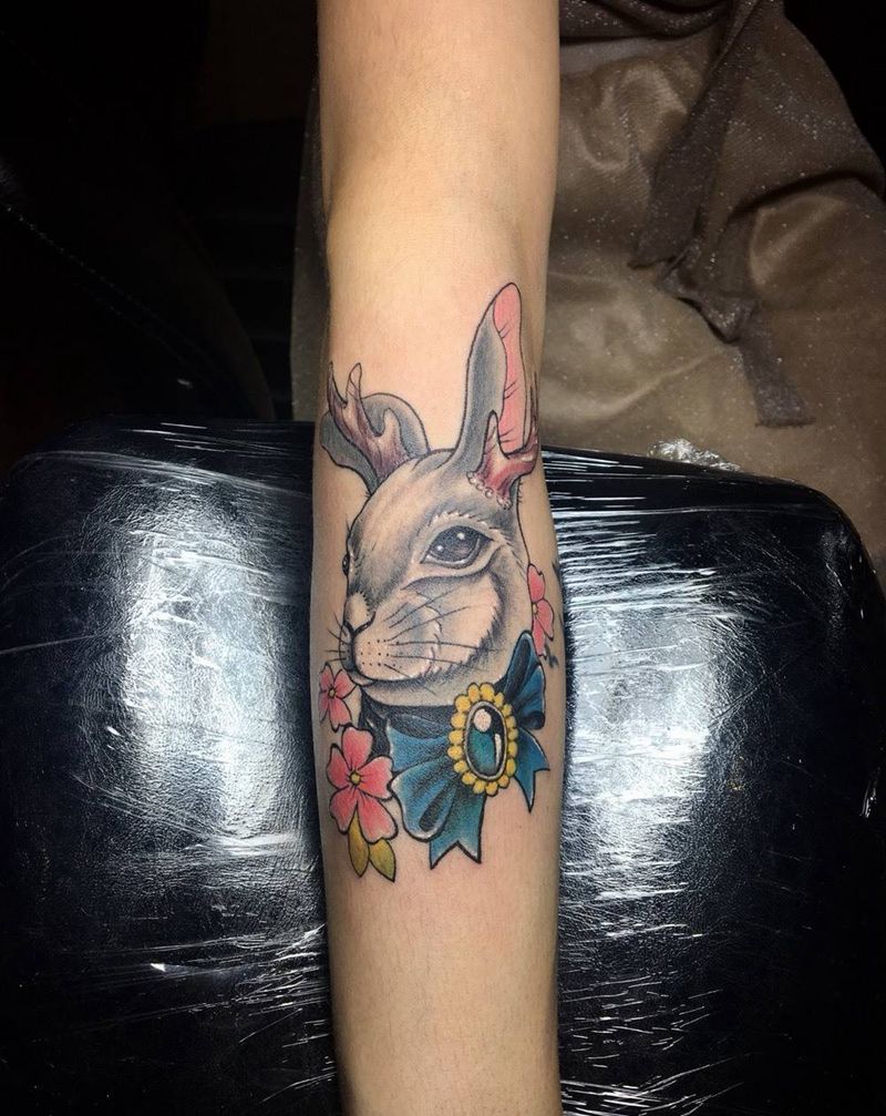 欧美彩色传统。纹身图片