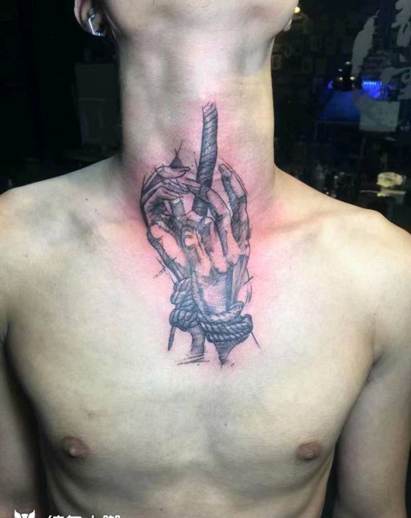 捆绑束缚纹身图片