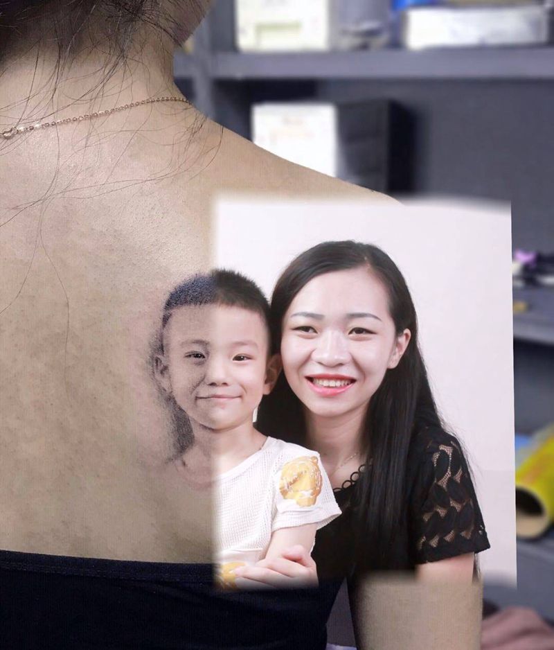 肖像作品纹身图片