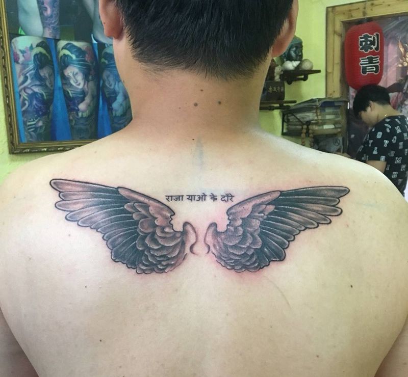天使翅膀纹身纹身图片