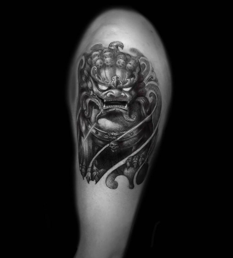 遮盖纹身图片_成品手臂手部传统写实鬼神动物纹身图案