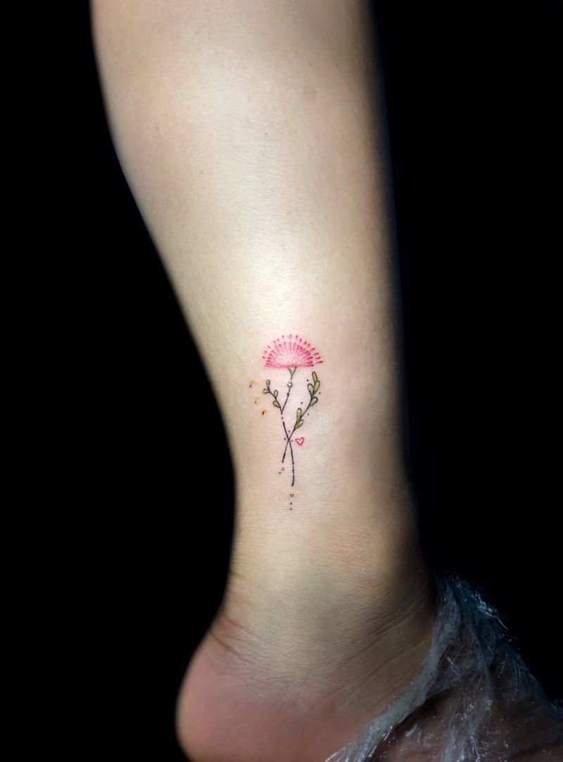 小清新纹身图片_成品腿部手部清新植物静物图腾纹身图案