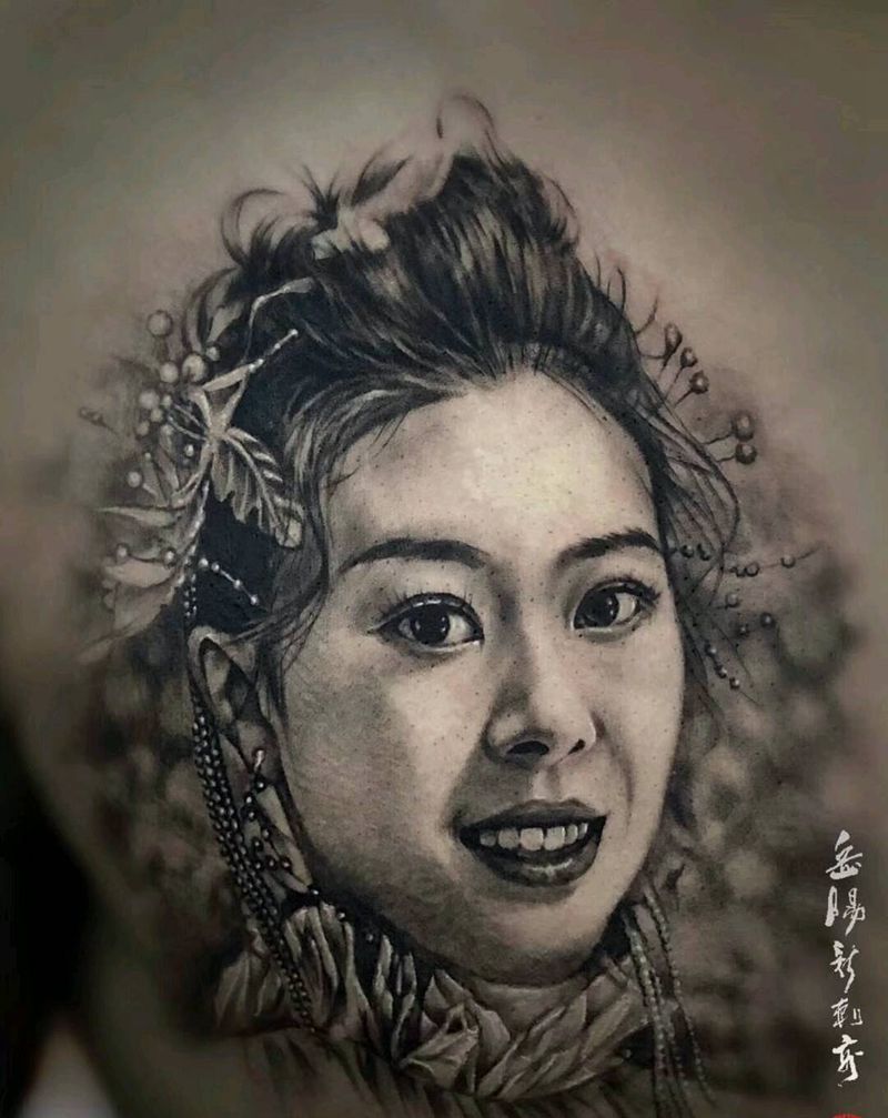 肖像纹身图片_欧美写实纹身图案