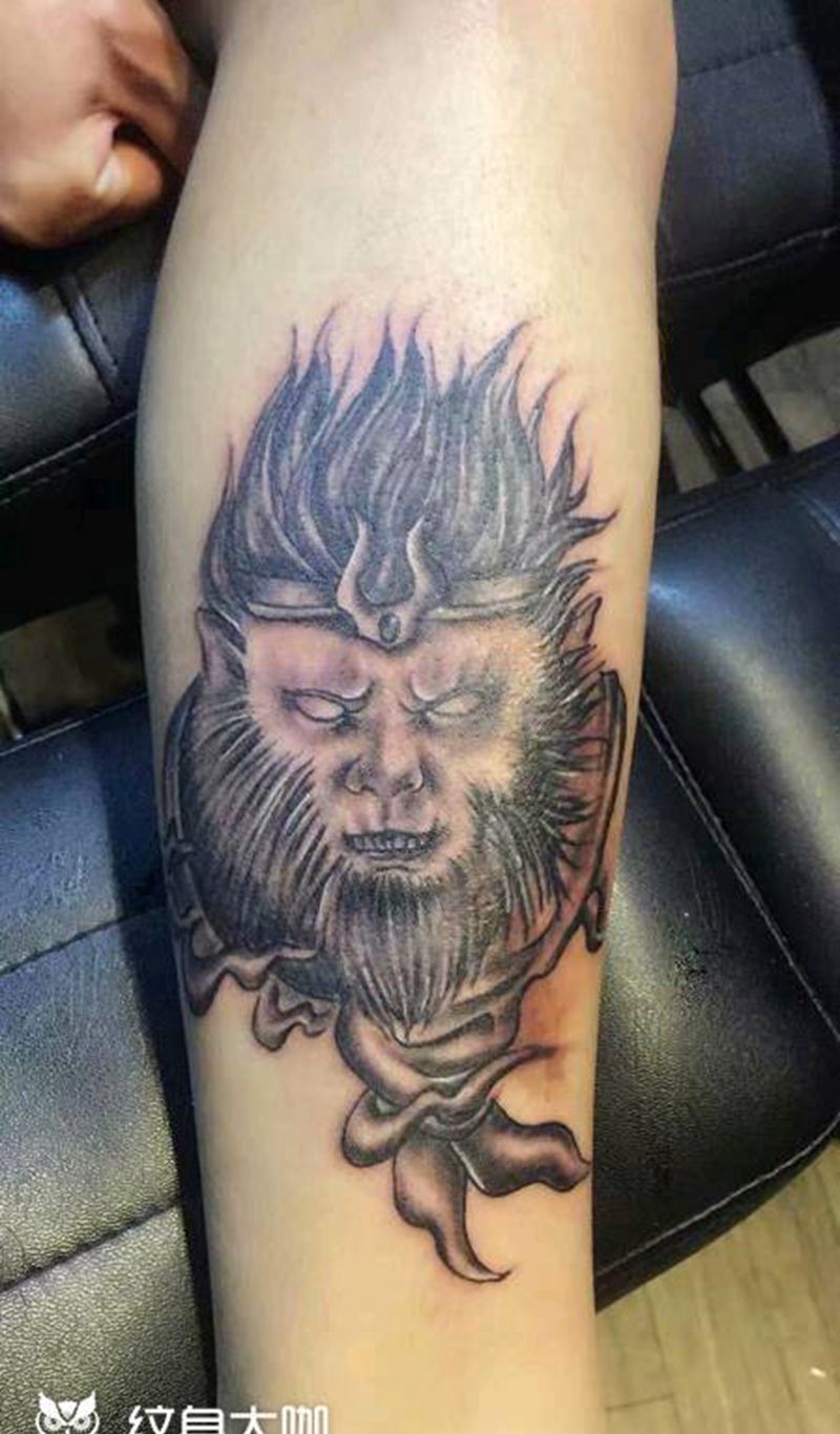 悟空纹身图片