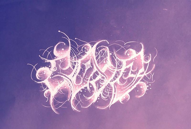 cola纹身图片_花体字纹身图案