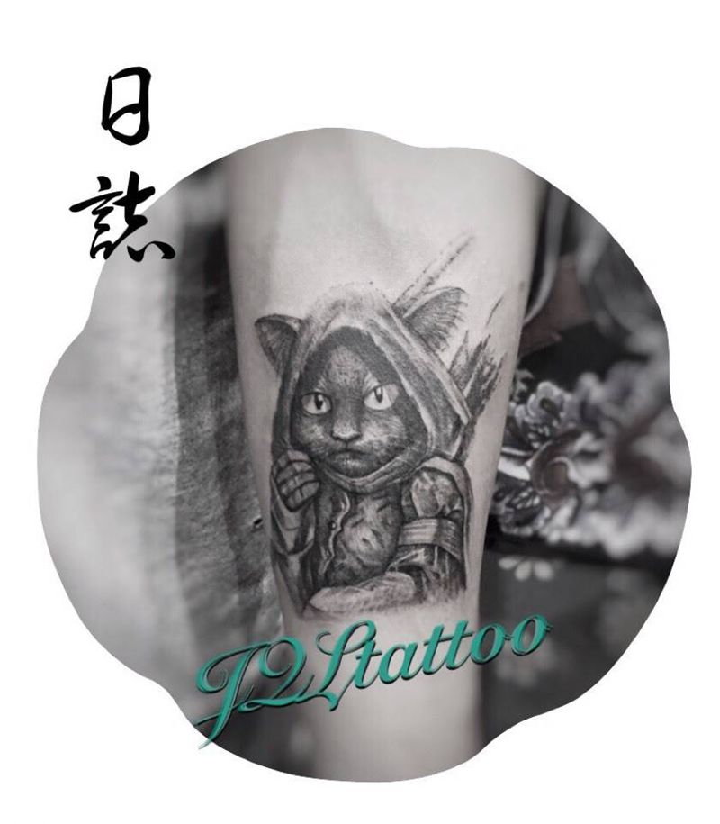 小图纹身图片_成品手臂手部写实动物纹身图案