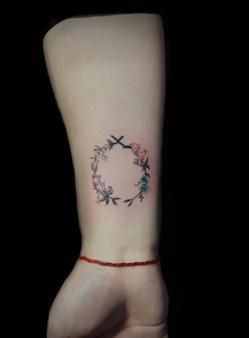 小清新纹身图片_成品手部清新植物静物纹身图案