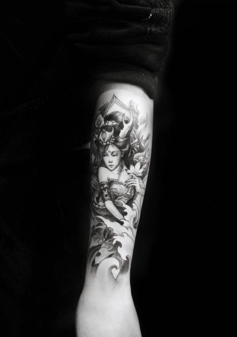 手臂纹身纹身图片_手臂手部纹身图案