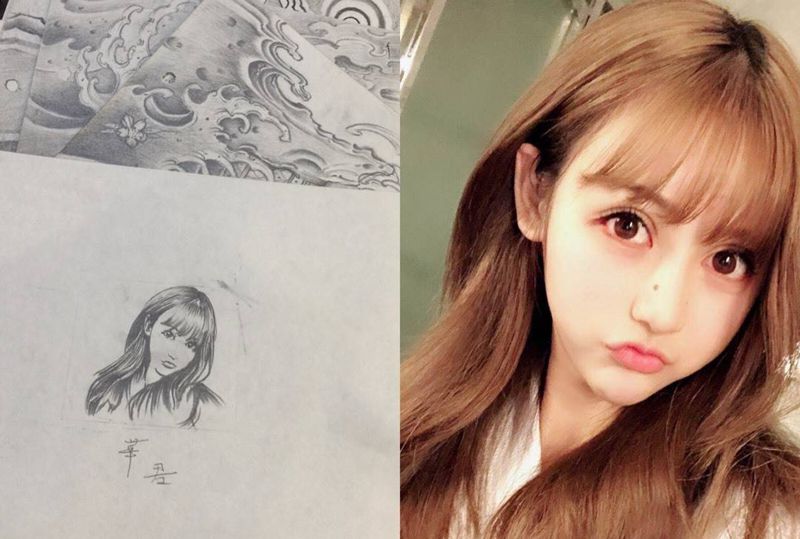 小简笔手稿纹身图片