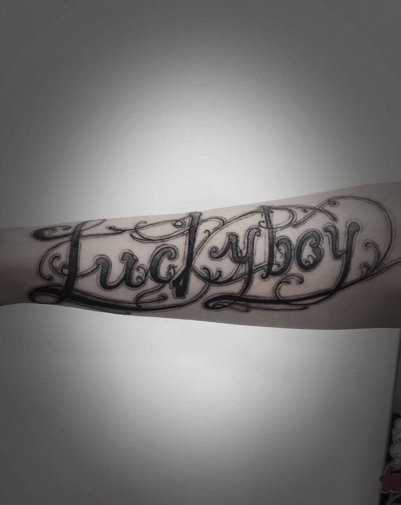 花体字纹身图片