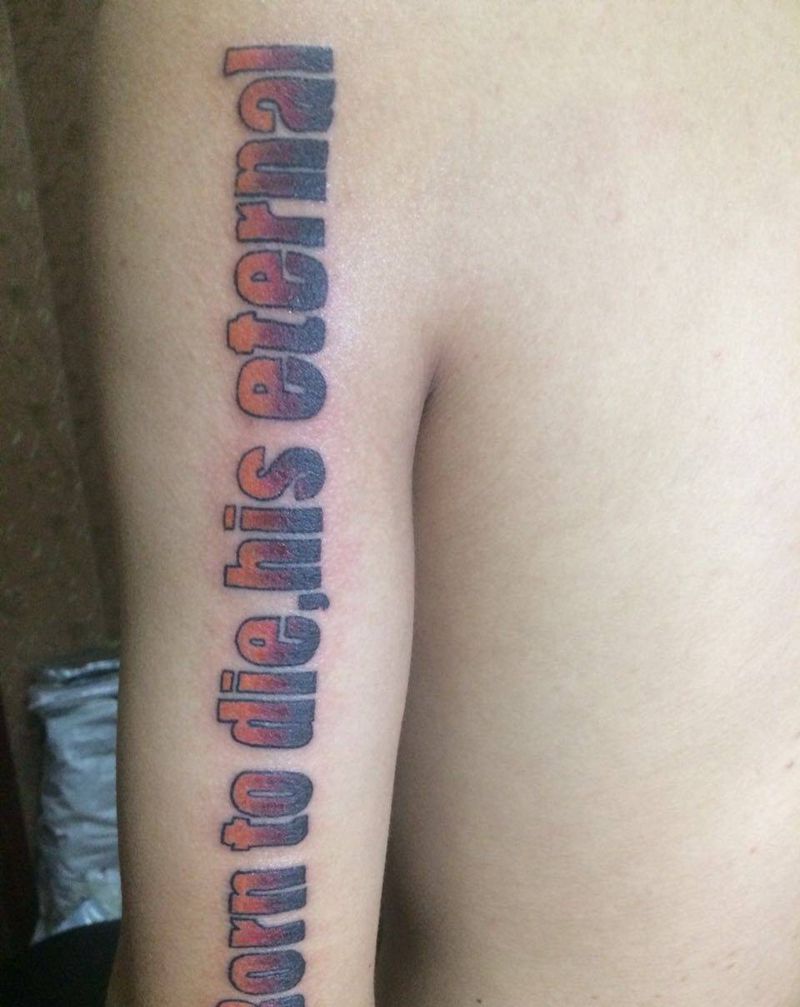 向死而生 体悟永恒纹身图片