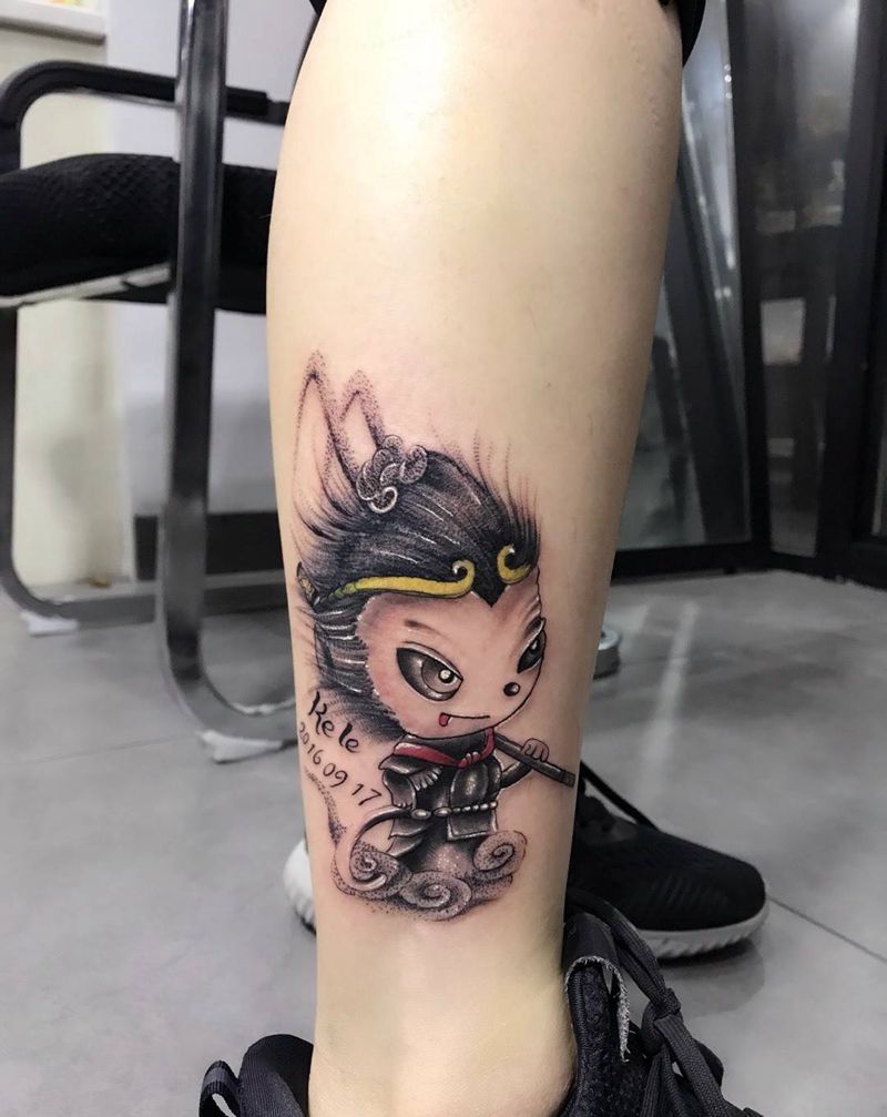 猴宝宝纹身图片