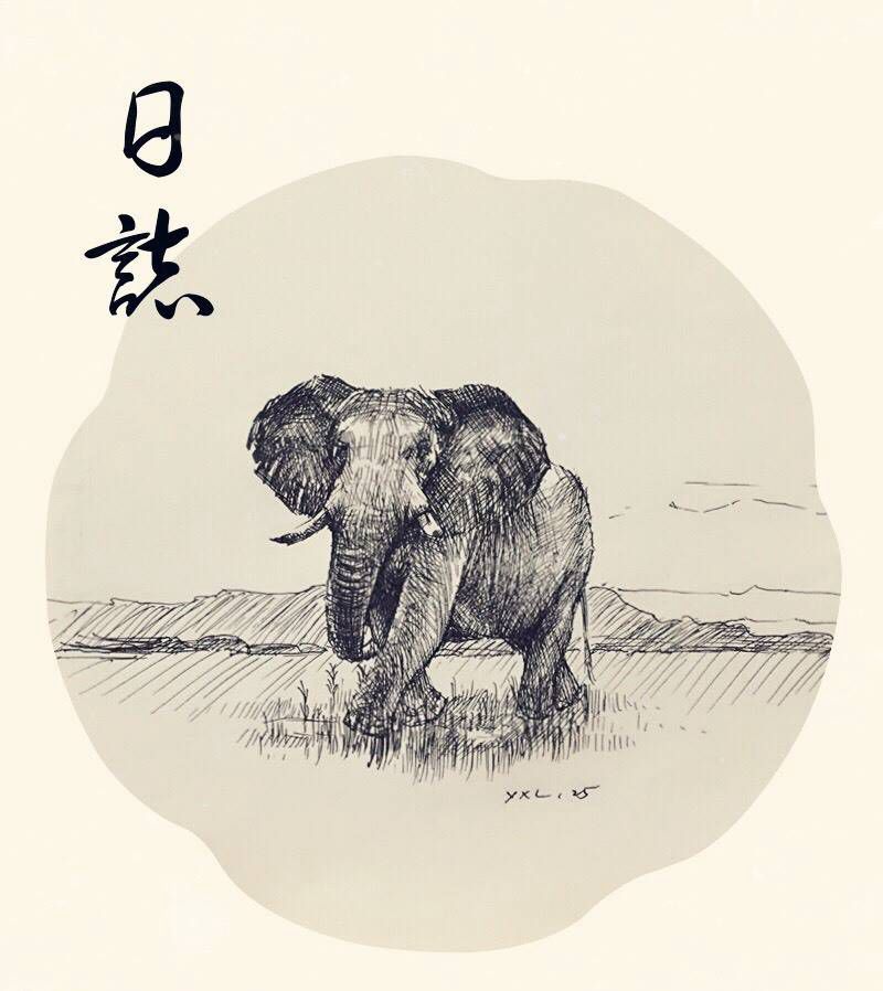 水性笔画素描纹身图片