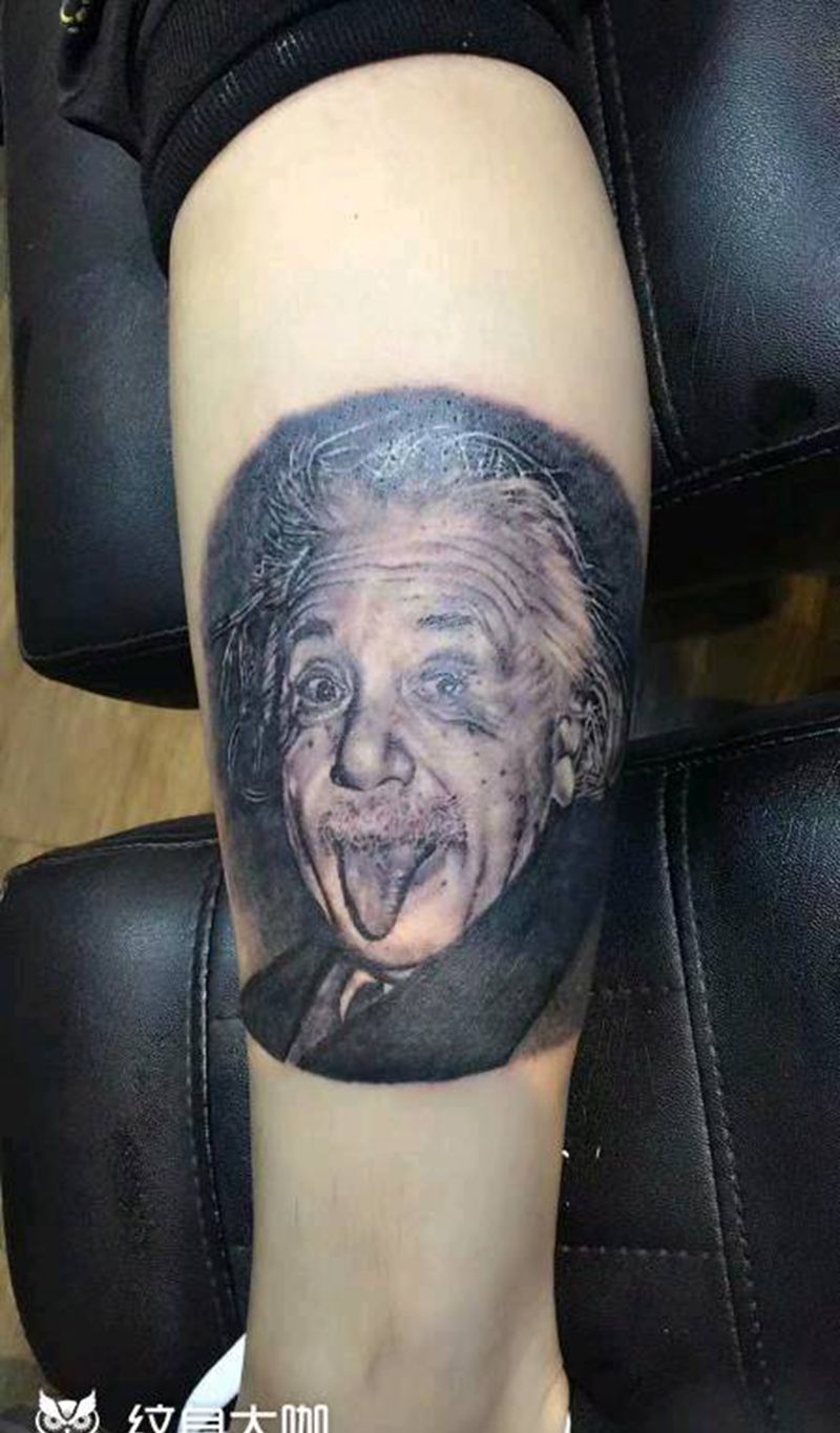 爱因斯坦纹身图片