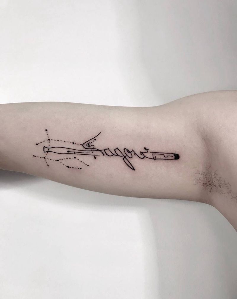 一串小清新纹身图片