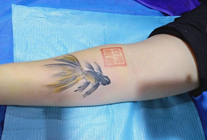 金鱼纹身图片