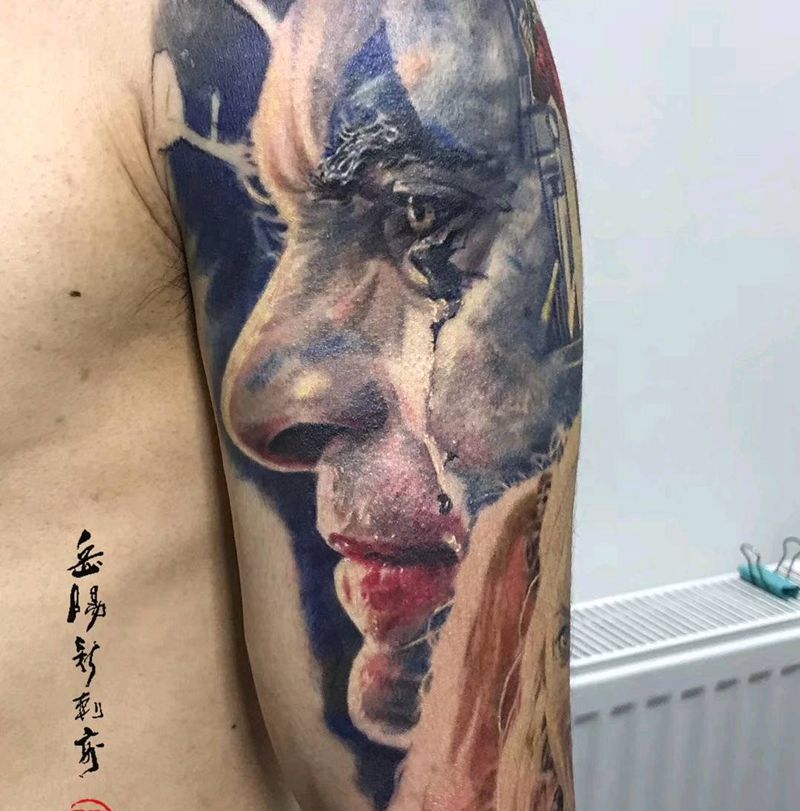 总结纹身图片_彩色写实纹身图案