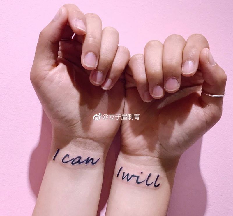 英文纹身图片_手臂花体字纹身图案